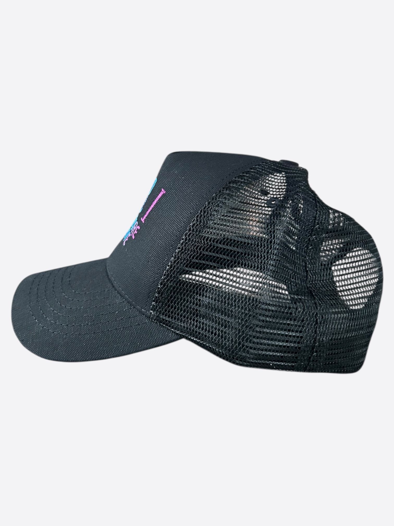 Amiri Amiri Black Rainbow Beverly Hills Logo Trucker Hat Size ONE SIZE - 4 Thumbnail