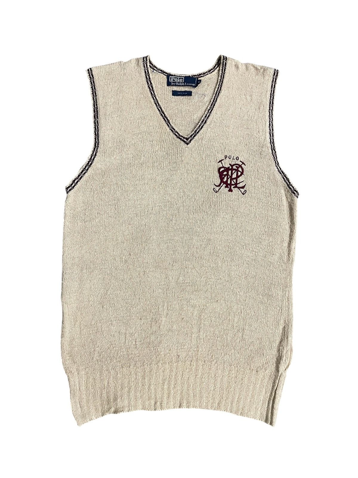 Polo Ralph Lauren Vintage Polo Ralph Lauren Silk Vest Size US M / EU 48-50 / 2 - 1 Thumbnail