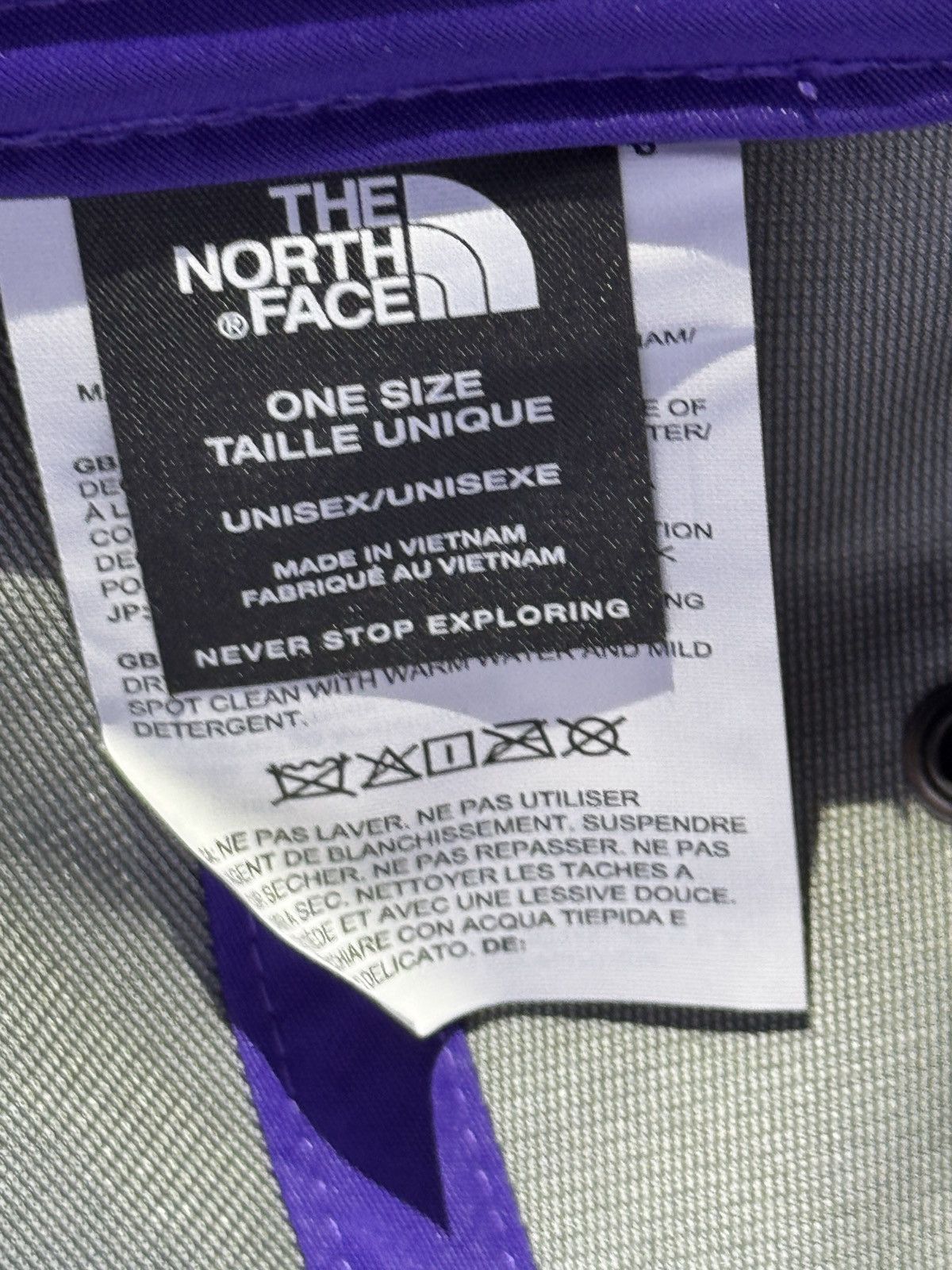 Supreme × The North Face Supreme The North Face Split 6-Panel Hat Cap Purple Natural Size ONE SIZE - 7 Thumbnail
