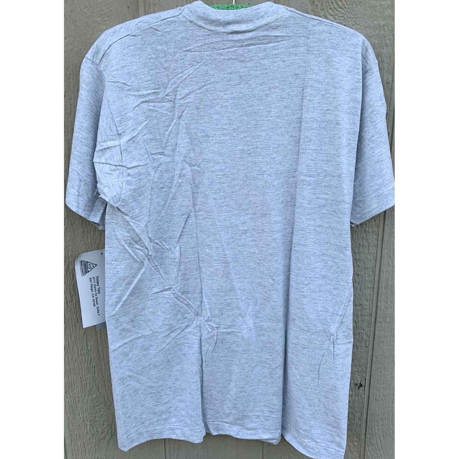 Fruit Of The Loom VINTAGE Fruit of the Loom Tinley t-shirt gray geometric neon graphics crew neck short sleeve L US Triathlon 90s Mens Tee Size US L / EU 52-54 / 3 - 4 Thumbnail