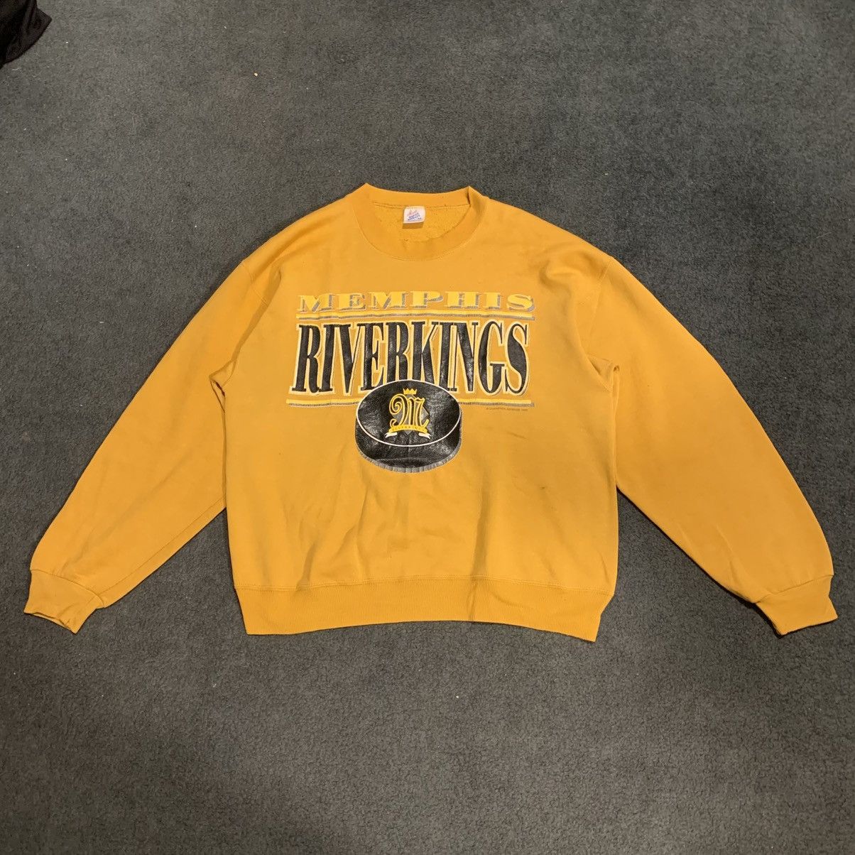 NHL VINTAGE 1996 MEMPHIS RIVERKINGS CREW NECK SWEATSHIRT Size US M / EU 48-50 / 2 - 1 Thumbnail