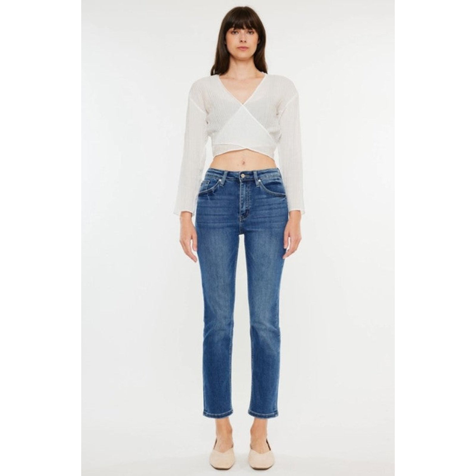 Kancan USA High Rise Slim Straight Jeans-Size 1 Size 24" / US 00 / IT 34 - 7 Thumbnail