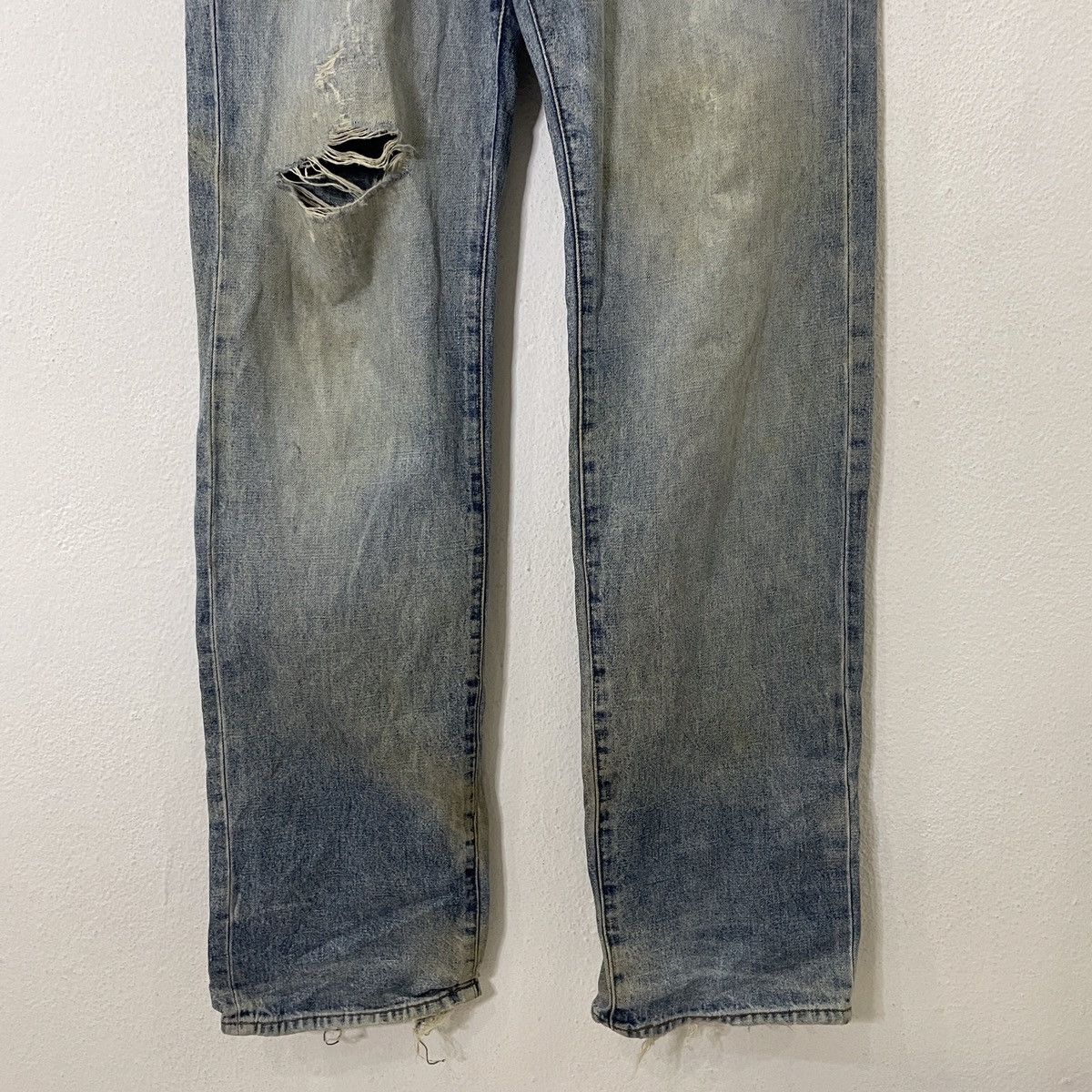 Japanese Brand Vintage Piko Distressed Denim Jeans Size US 29 - 4 Thumbnail