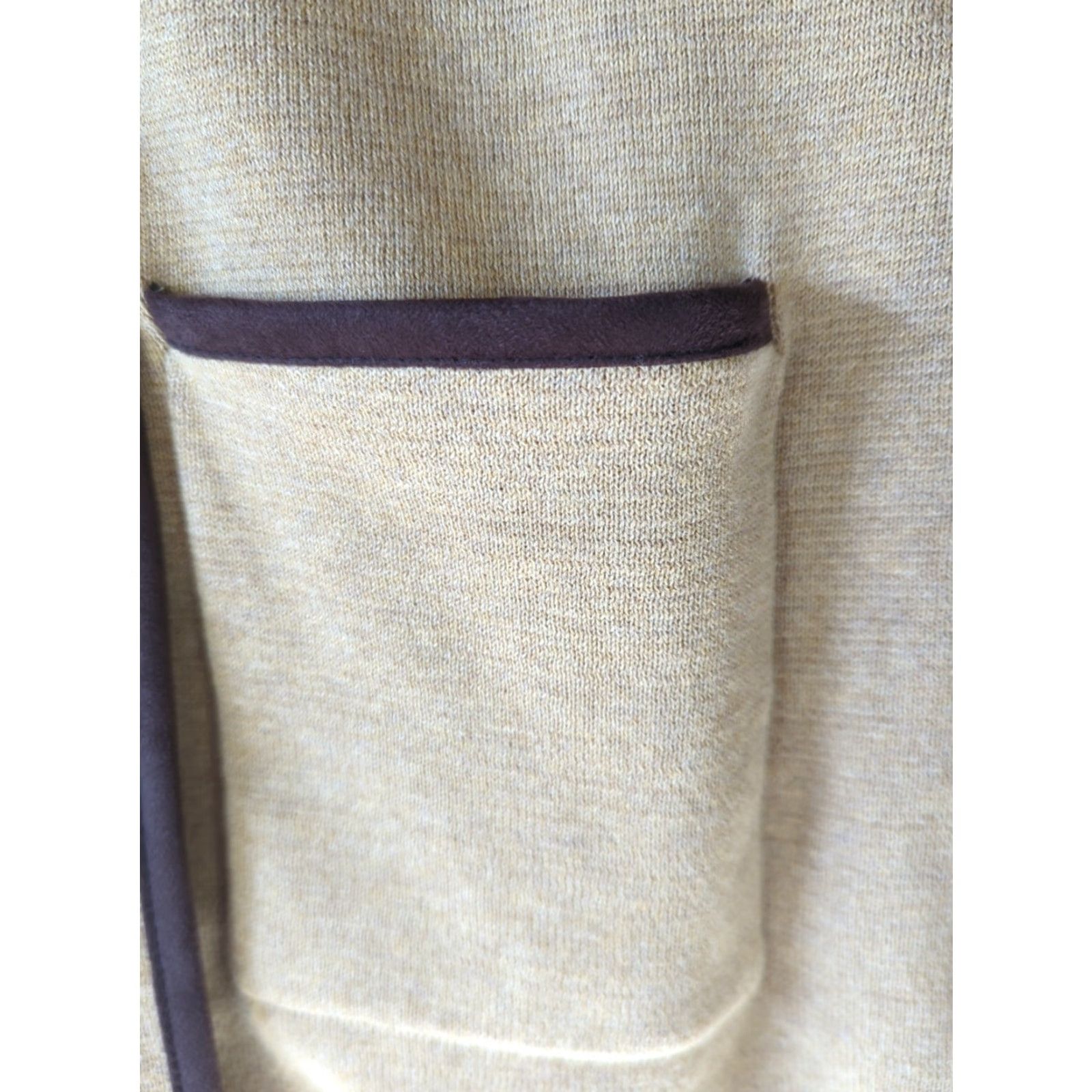 Charter Club Charter Club cardigan Women's XL Camel Open Cardigan Knit Sweater Pockets 100% Cotton Regular Vintage No NWT Beige/Camel Modern Classic Size XL / US 12-14 / IT 48-50 - 5 Thumbnail