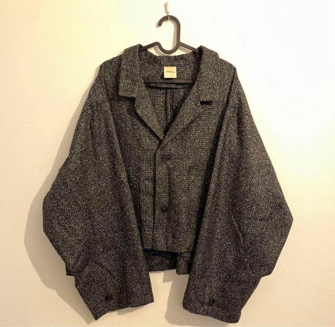Other Badhiya LANTIKI Cropped Oversized Wool Jacket Size US L / EU 52-54 / 3 - 1 Thumbnail