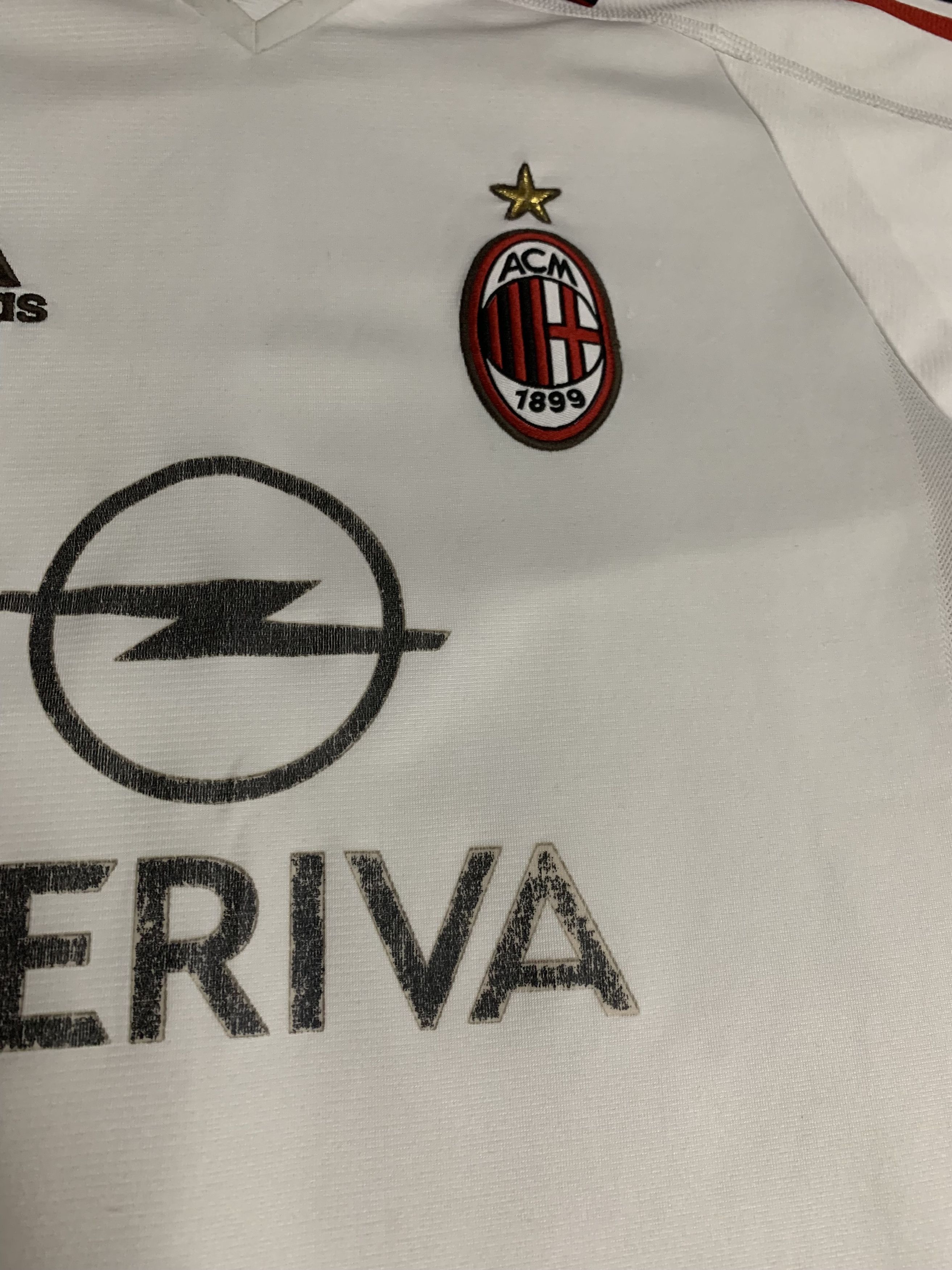 Adidas × Vintage Vintage Adidas Milan Jersey T Shirt 2003 Meriva Blockcore Size US S / EU 44-46 / 1 - 9 Thumbnail