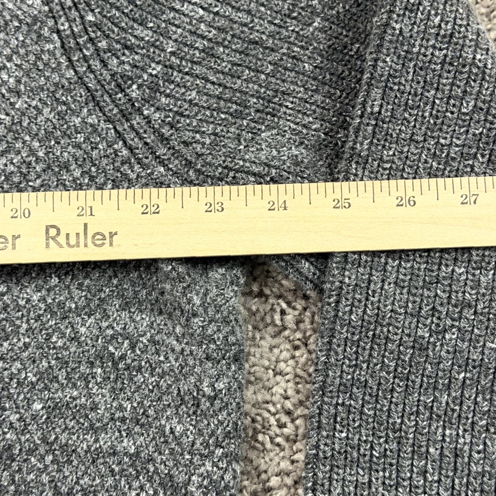 Gap Gap Mens XL Gray Cable-Knit Pullover Crew Neck Sweater - Breathable Cotton Blend, Regular Fit, Casual Vintage: No, Gap Size US XL / EU 56 / 4 - 5 Thumbnail