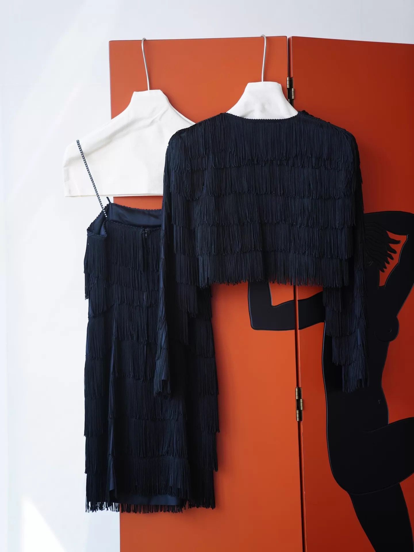 Other 1980s USA Tassel Fly Girl Short Blazer & Cami Dress Set S Size S / US 4 / IT 40 - 4 Thumbnail