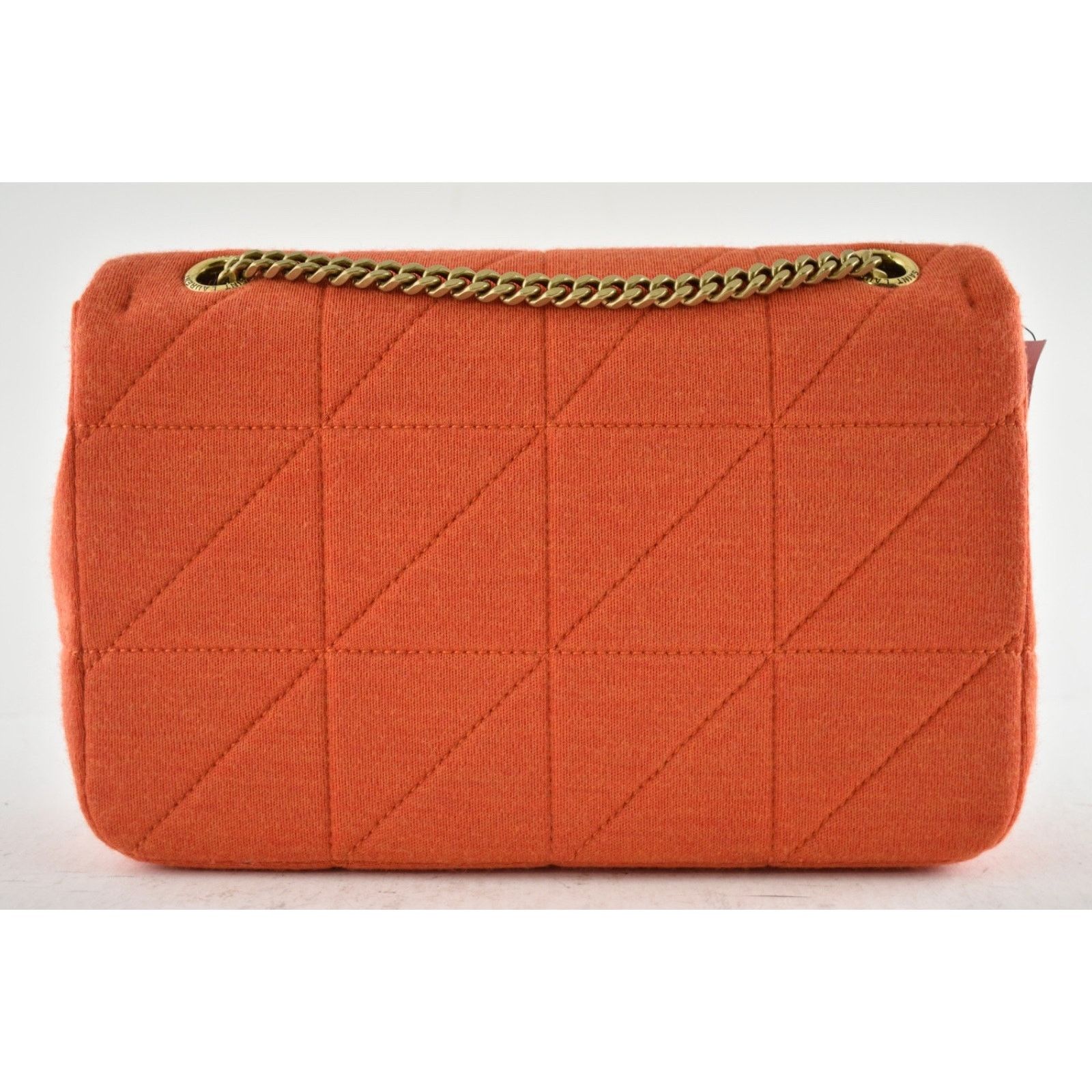 Yves Saint Laurent Saint Laurent Medium Marigold Orange Jersey Shoulder Bag Size ONE SIZE - 9 Thumbnail