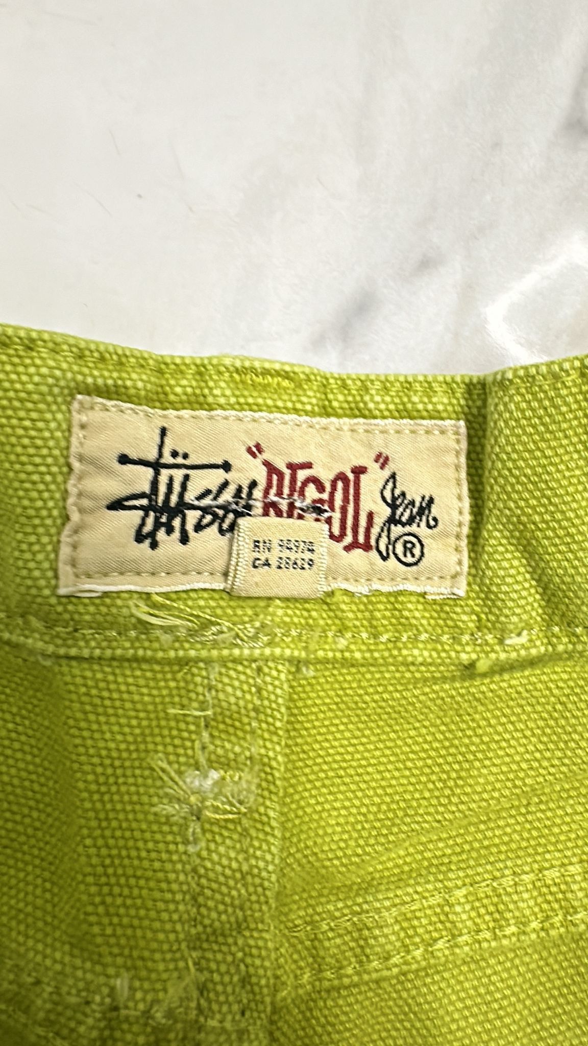 Stussy × Vintage Stussy Big Ol' Jean Washed Canvas “Cactus” 28 Size US 28 / EU 44 - 6 Thumbnail