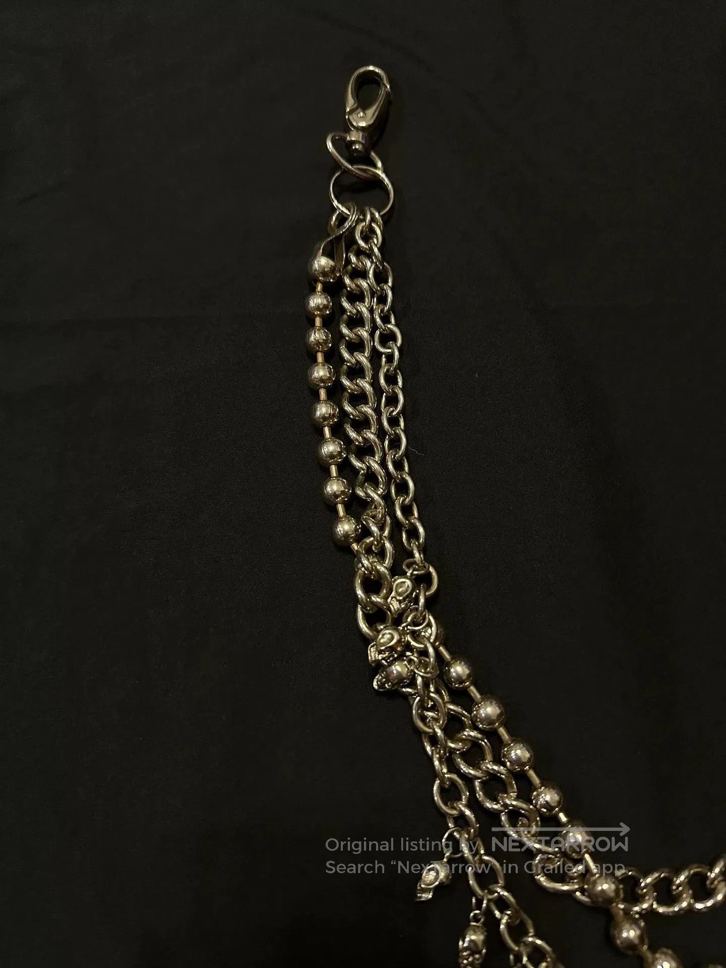 Vintage Vintage 80s Japanese Skull Triple Chain. Size ONE SIZE - 8 Thumbnail