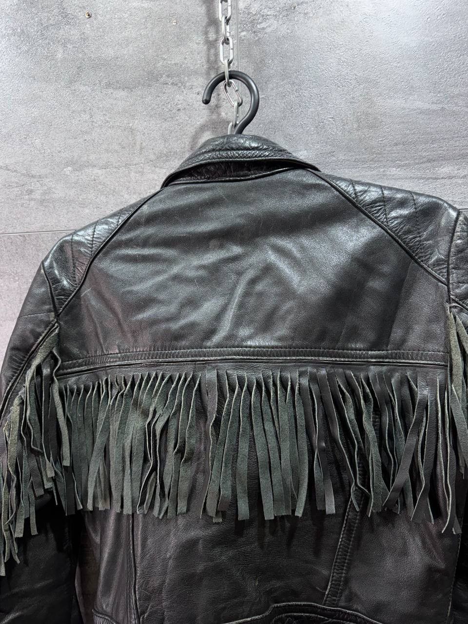 Other Vintage HARRO Leather Biker Jacket Western Moto Belted Rare Size M / US 6-8 / IT 42-44 - 16 Thumbnail