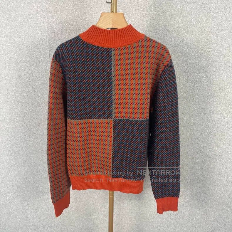 Hermes Hermes Houndstooth cashmere sweater Size S / US 4 / IT 40 - 2 Thumbnail
