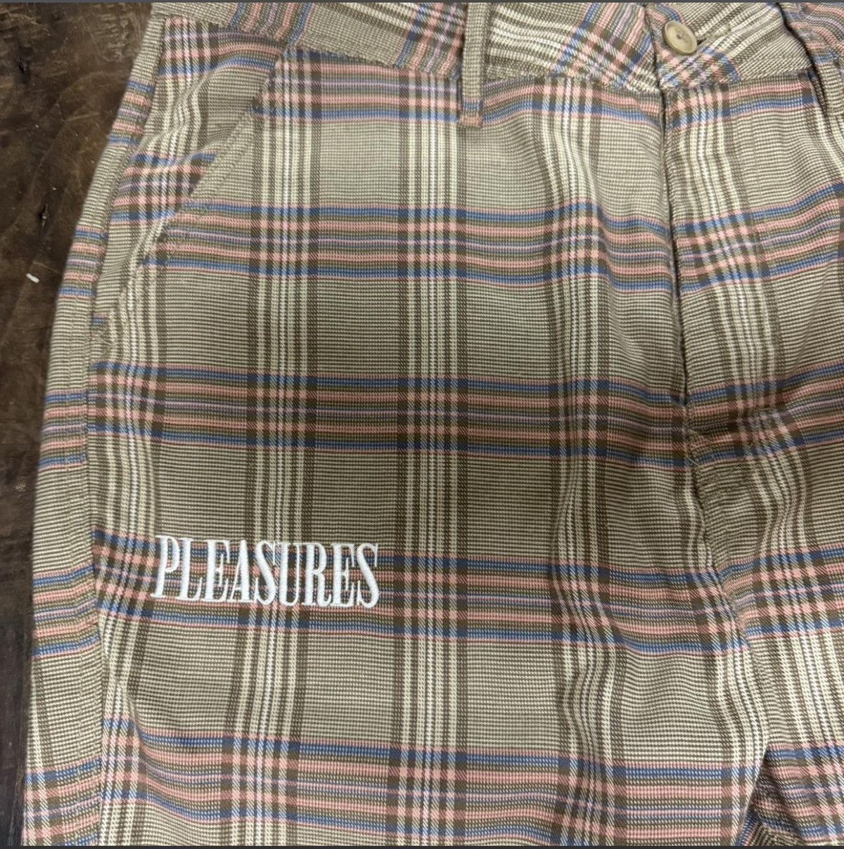 Pleasures Pleasures Orchestra Tan Plaid Pants Size US 36 / EU 52 - 2 Thumbnail