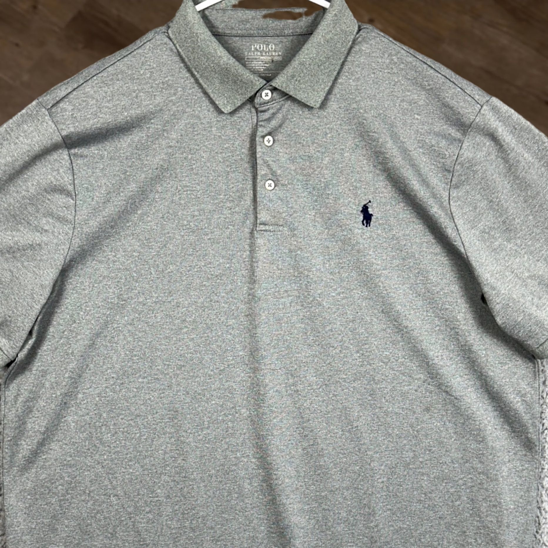 Polo Ralph Lauren Polo Ralph Lauren Polo Shirt Mens XL Gray Short Sleeve Stretch Rugby Golf Pony Size US XL / EU 56 / 4 - 1 Thumbnail