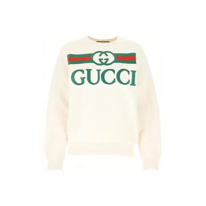 Gucci Gucci Oversized Logo Sweatshirt for Women Size L / US 10 / IT 46 - 1 Thumbnail