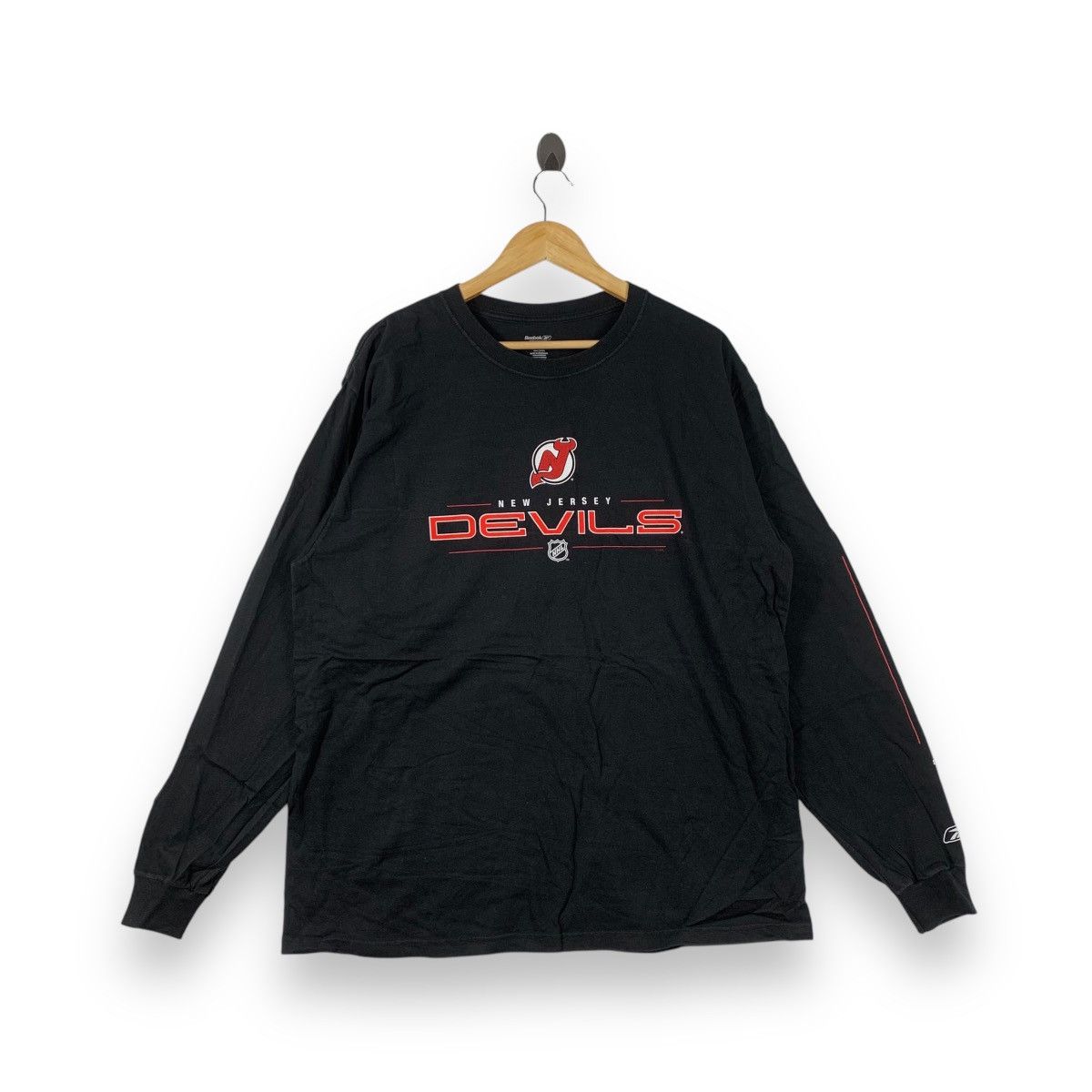 Reebok Vintage REEBOK New Jersey Devils NHL Long Sleeve Tee Shirt Size US XL / EU 56 / 4 - 1 Thumbnail