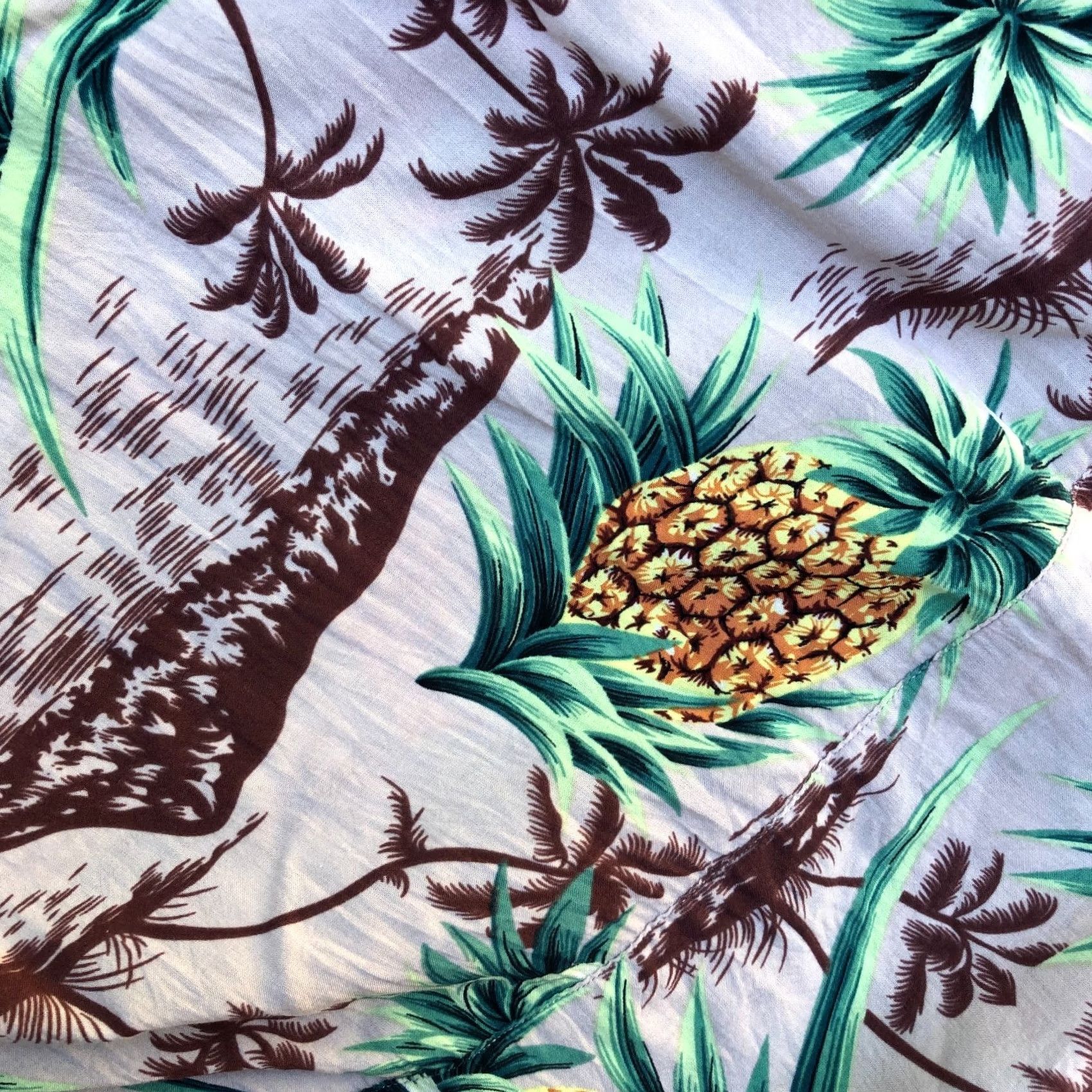 Allsaints ALLSAINTS Hawaiian Pineapple Tropical Shirt Men's MED Button Down Short Sleeve Multicolor Short Sleeve Button-Up Mens Size US M / EU 48-50 / 2 - 3 Thumbnail