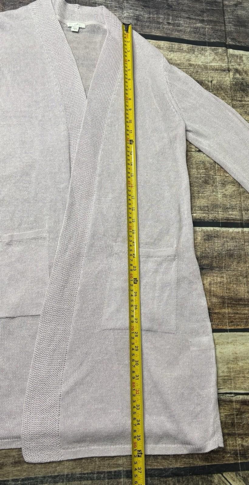 Other J Jill Cardigan Sweater Womens Medium Linen Blend Long Pink Size M / US 6-8 / IT 42-44 - 9 Thumbnail
