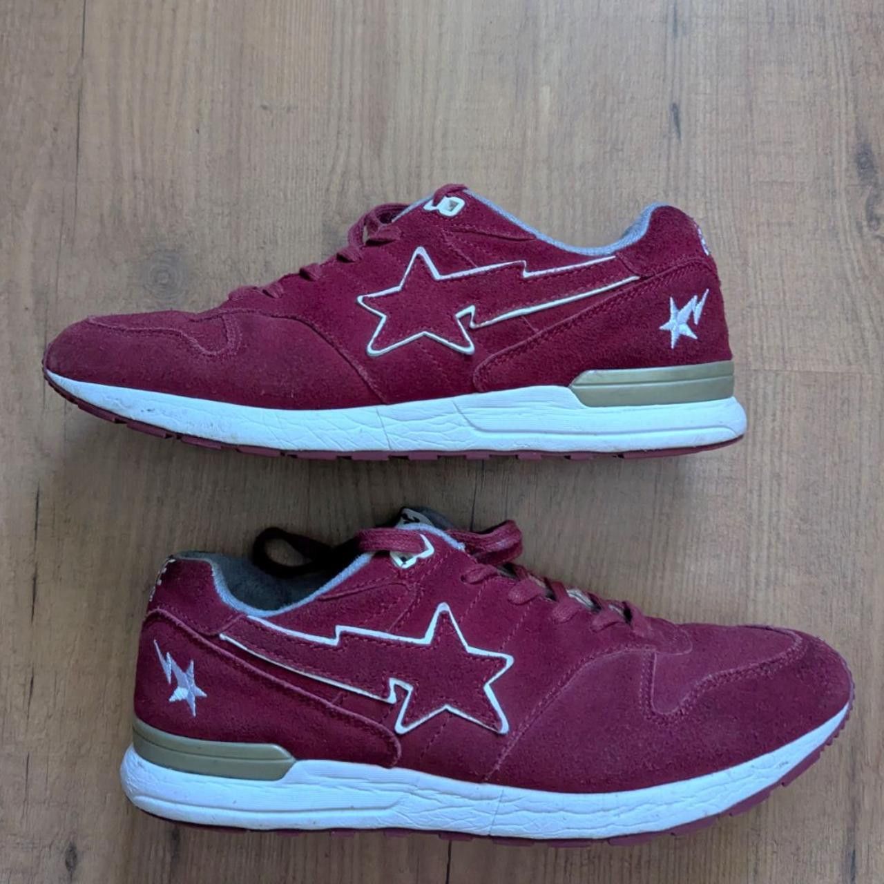 Bape Bape Sta Runners in Burgandy☀️ Size US 8 / EU 41 - 2 Thumbnail