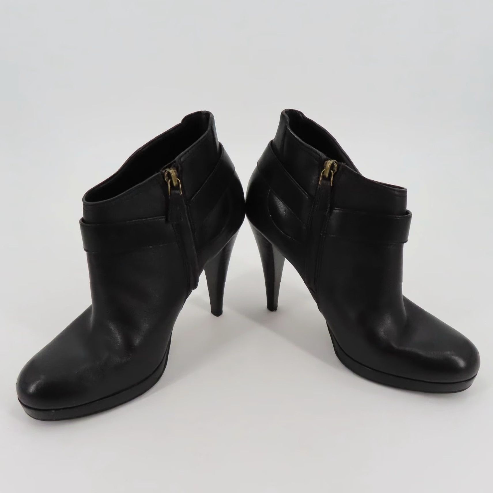 Cole Haan Cole Haan Kennedy Bootie Women 6.5 B Leather Black Ankle Boots Platform Size US 7 / IT 37 - 7 Thumbnail