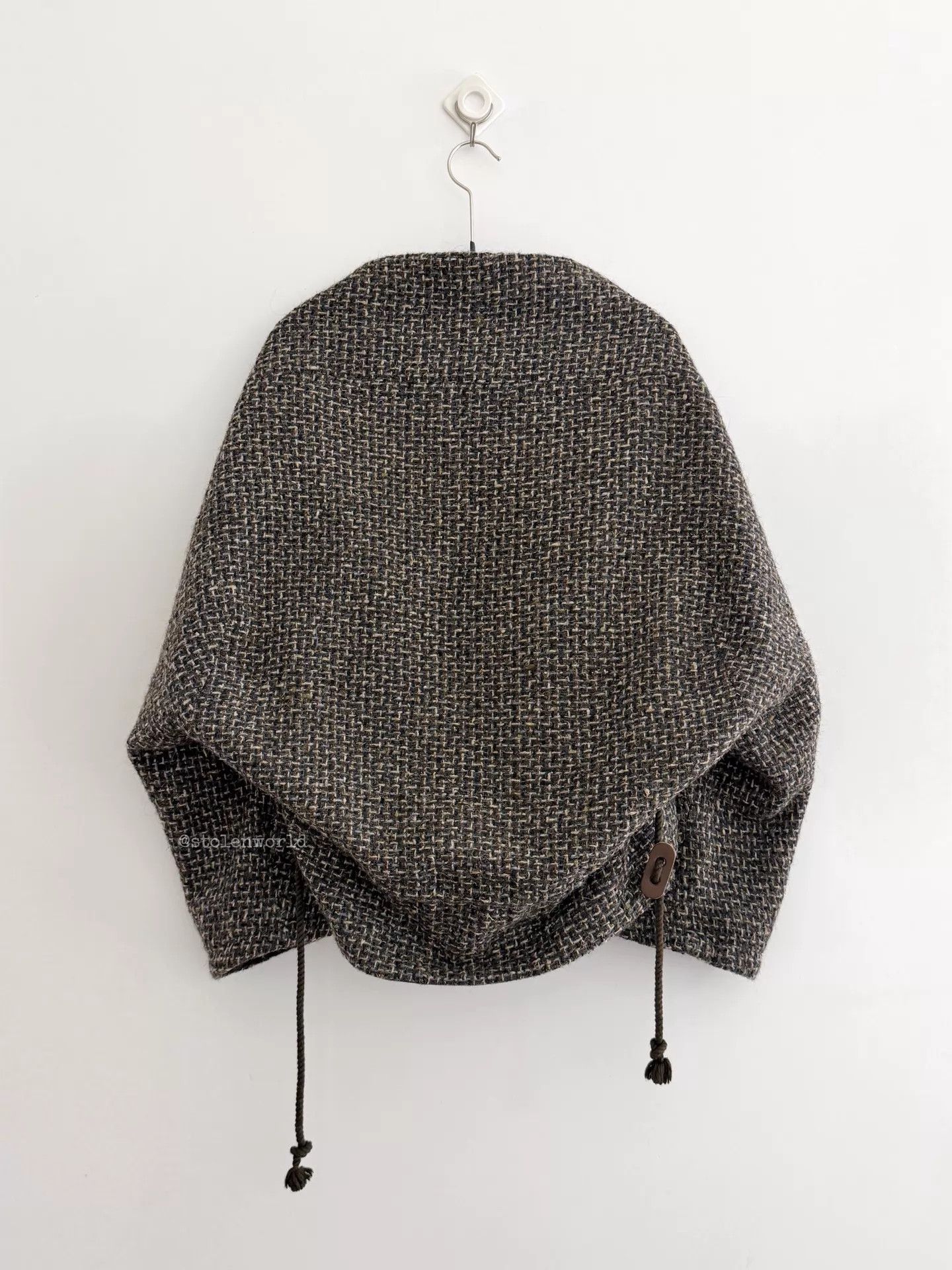 Y's Y's Yohji Wool Tweed Drawstring Short Jacket S2 Size XS / US 0-2 / IT 36-38 - 8 Thumbnail