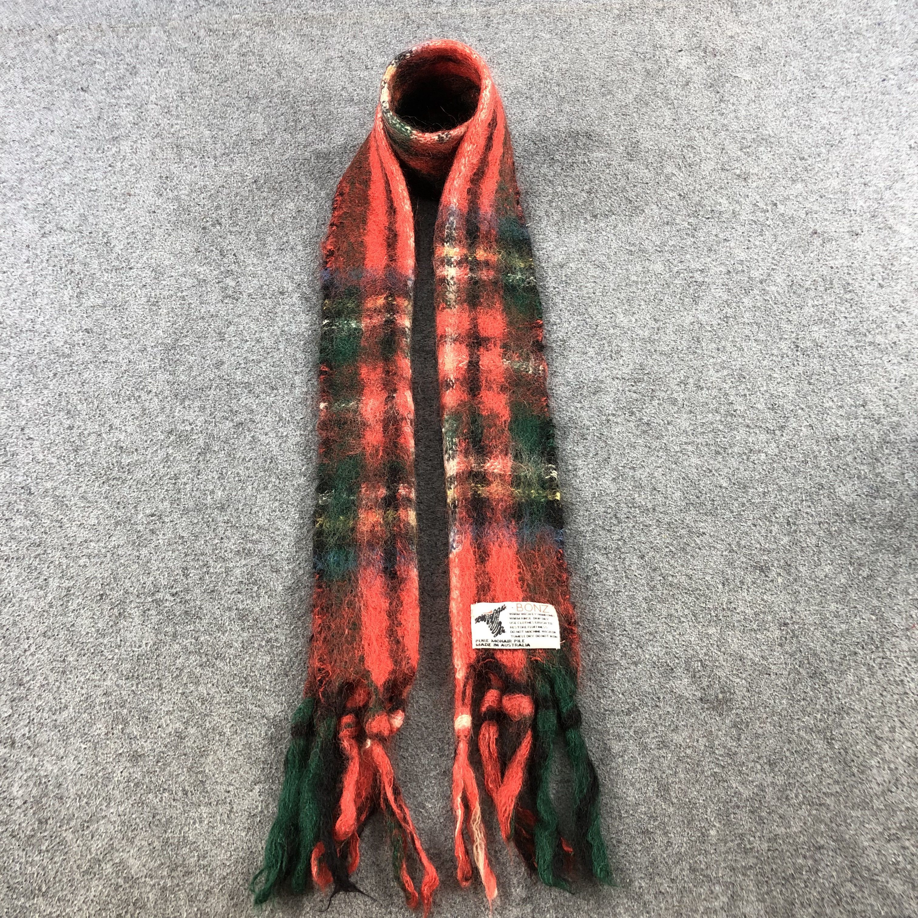 Hypebeast Bonz Nova Check Mohair Scarf Muffler V628 Size ONE SIZE - 1 Thumbnail