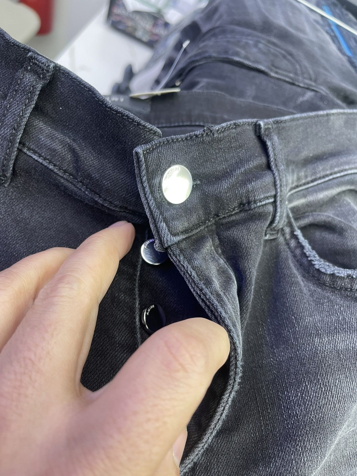 Amiri Amiri Mx1 Black/white jean Size US 32 / EU 48 - 3 Thumbnail