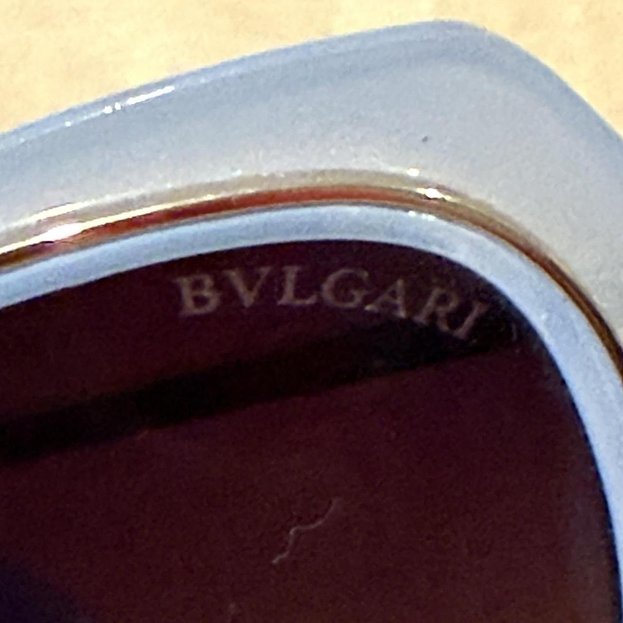 Bvlgari Bvlgari women's sunglasses light blue acetate frames brown Size ONE SIZE - 4 Thumbnail