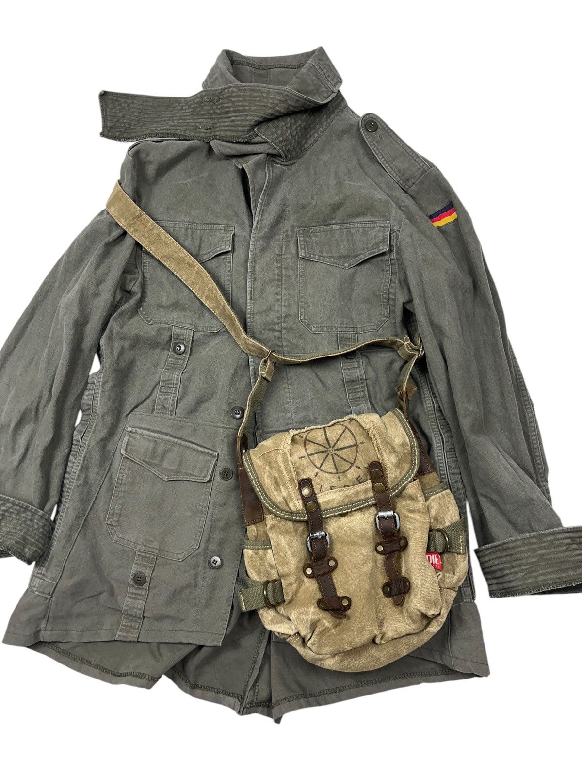 Vintage Vintage 70s Bundeswehr Moleskin Jacket Apocalyptic Style Size US L / EU 52-54 / 3 - 2 Thumbnail