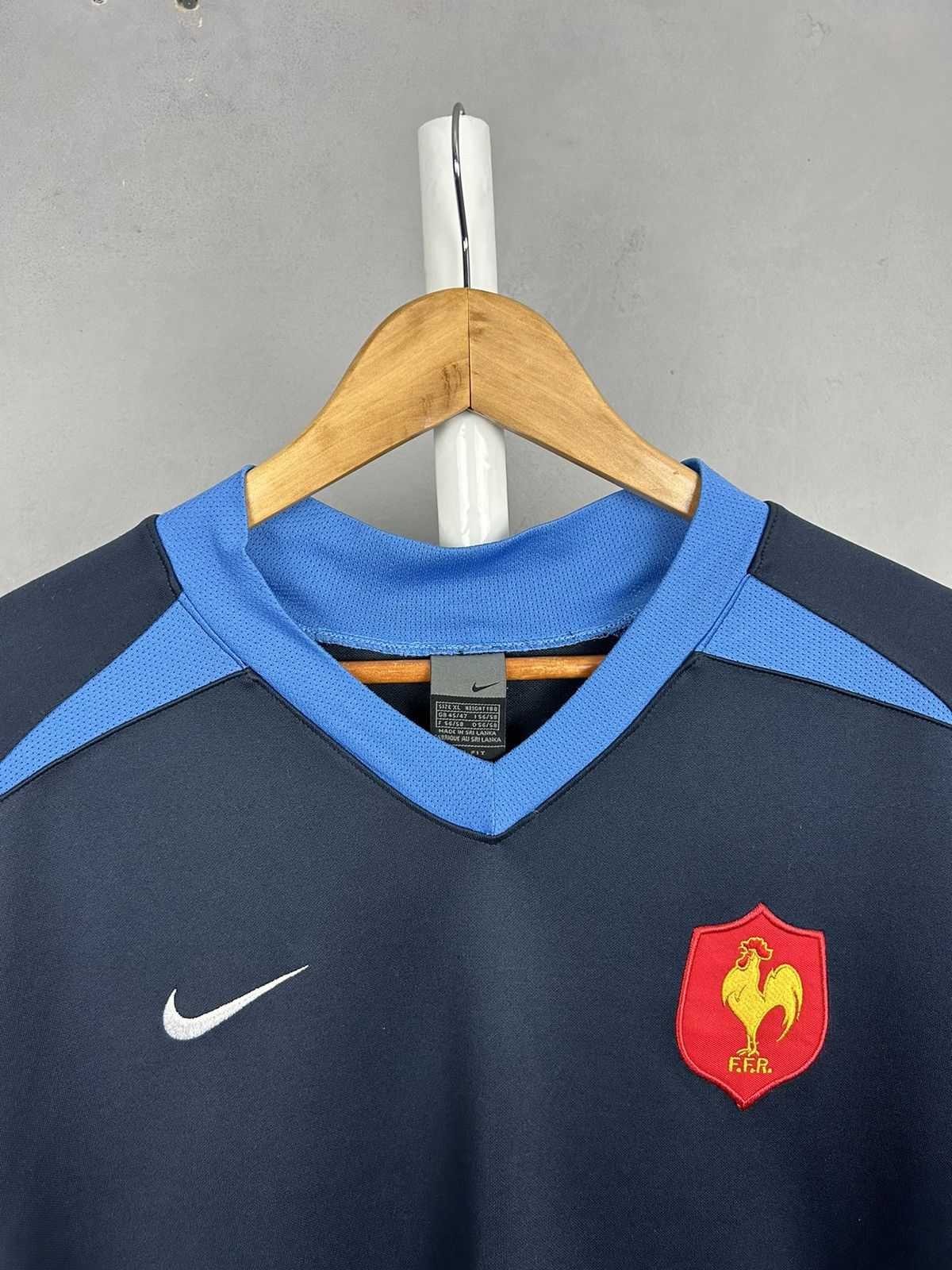 Nike Vintage France Nike Rugby Shirt 2005/06 Size US XL / EU 56 / 4 - 3 Thumbnail