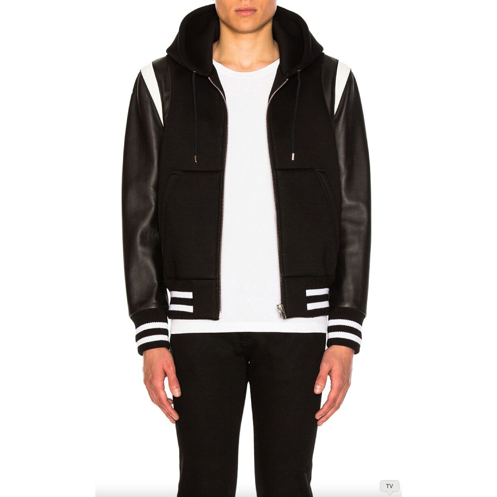 Givenchy Givenchy Neoprene Lambskin Leather Hoodie Teddy Jacket 48 Size US M / EU 48-50 / 2 - 9 Thumbnail