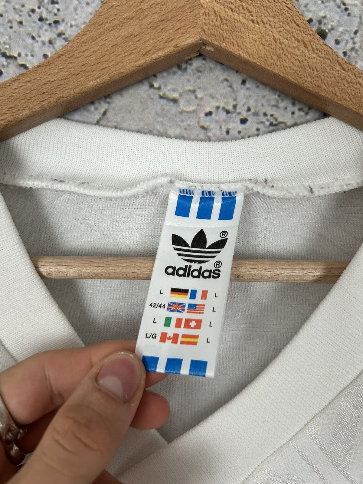 Adidas Vintage Adidas Soccer Jersey Football 90s Rare Sportswear Size US L / EU 52-54 / 3 - 7 Thumbnail