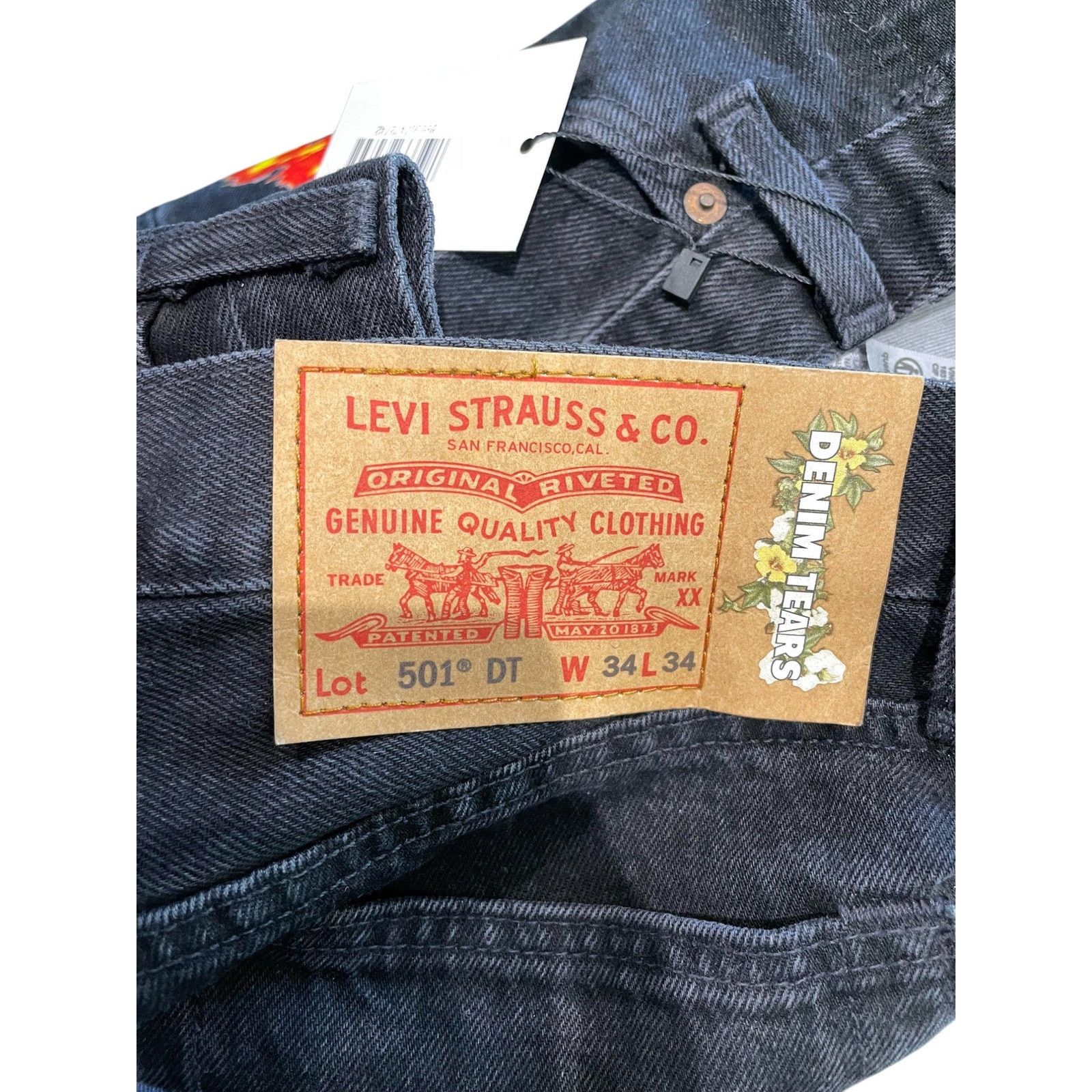 DENIM TEARS Denim Tears Offset Jeans Black Size US 34 / EU 50 - 3 Thumbnail