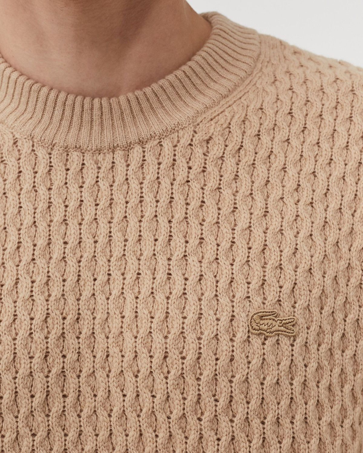 Lacoste 🔥 Lacoste Cable Knit Wool Sweater — FR 7 / XXL Size US XXL / EU 58 / 5 - 4 Thumbnail