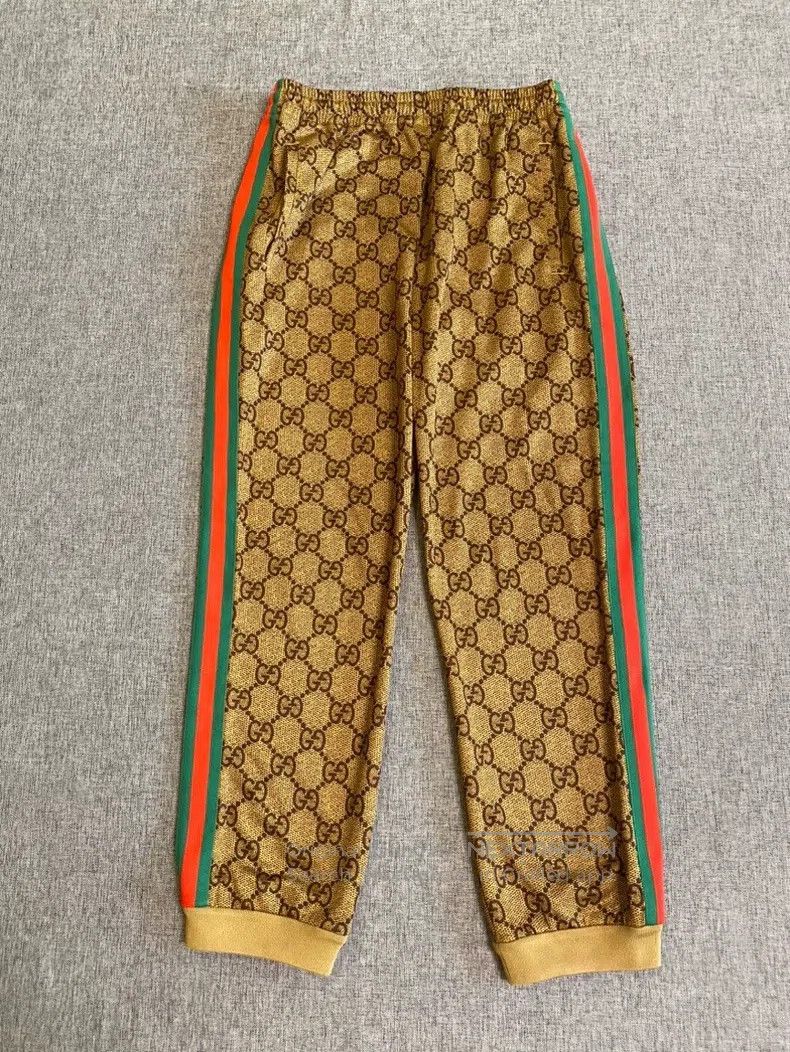Gucci Gucci SizeXS GG plain full-print jogging long knitted sport Size US 29 - 1 Thumbnail