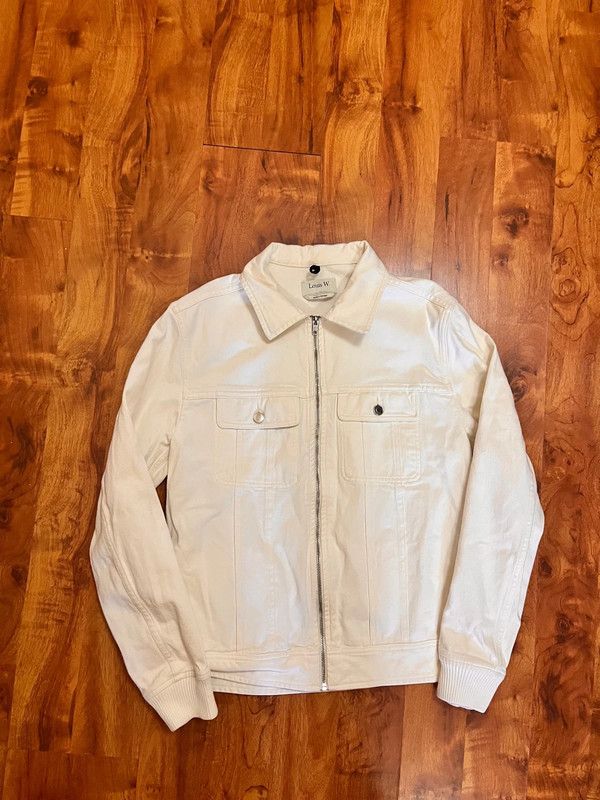 A.P.C. × Louis W. A.P.C X Louis W White Cream Denim Jacket new without tags Size US L / EU 52-54 / 3 - 3 Thumbnail