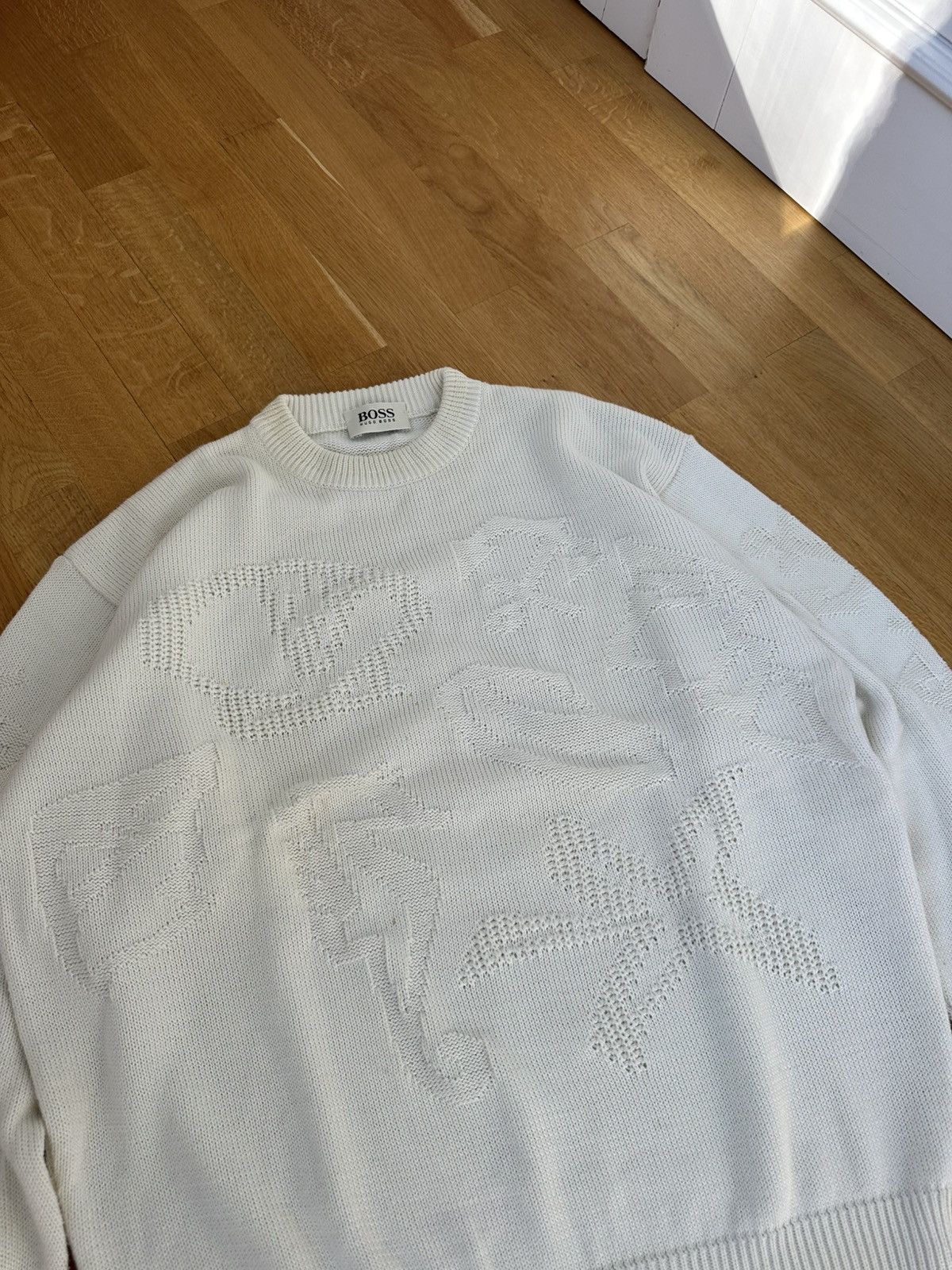 Hugo Boss West Germany 90’s Hugo Boss Sea Embroidered Sweater Knit Size US L / EU 52-54 / 3 - 6 Thumbnail