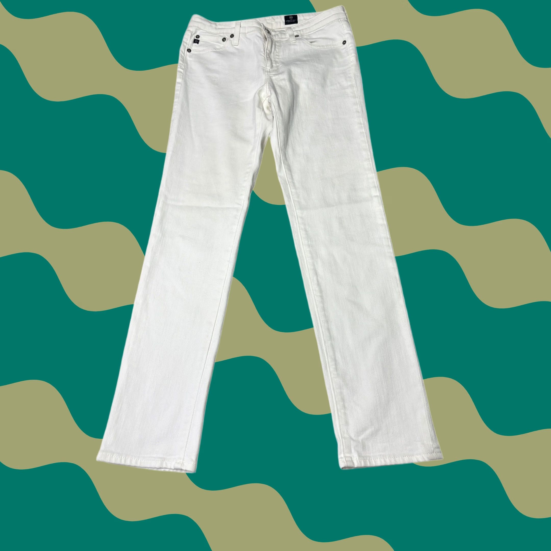 ag prima cigarette jeans white Adriano Goldschmied Ankle 32 NWT $210 This five AG Jeans Women's Prima Ankle