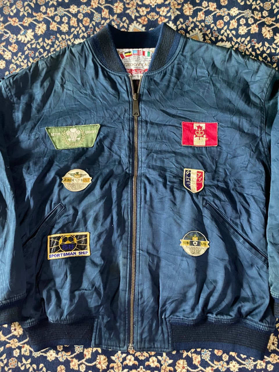 Vintage VINTAGE🔥 GROOVYAGE BOMBERS JACKET Size US M / EU 48-50 / 2 - 2 Thumbnail