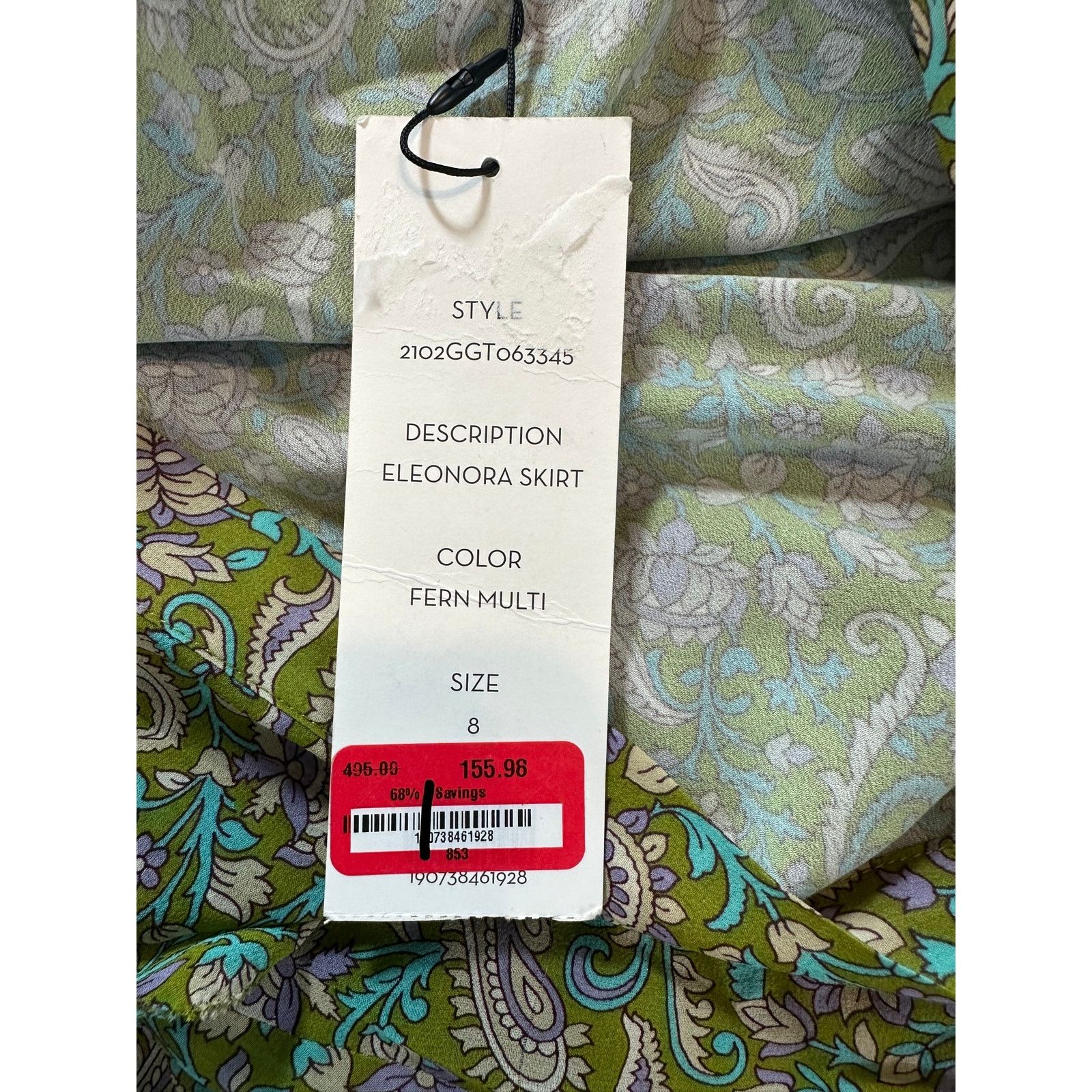 Veronica Beard VERONICA BEARD 8 Eleonora skirt green asymmetrical ruffle Size 30" / US 8 / IT 44 - 5 Thumbnail