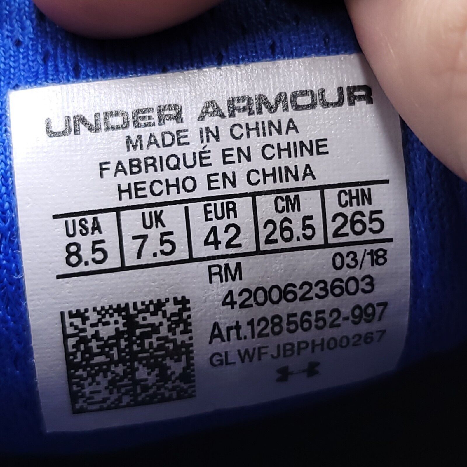 Under Armour Under Armour Speddform Gemini 3 Mens Size 8.5 1285652-997 Size US 8.5 / EU 41-42 - 9 Thumbnail