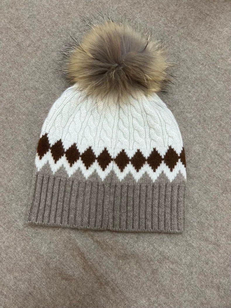 Loro Piana Loro Piana Cashmere Knit Hat with Pom - dmc Size ONE SIZE - 1 Thumbnail