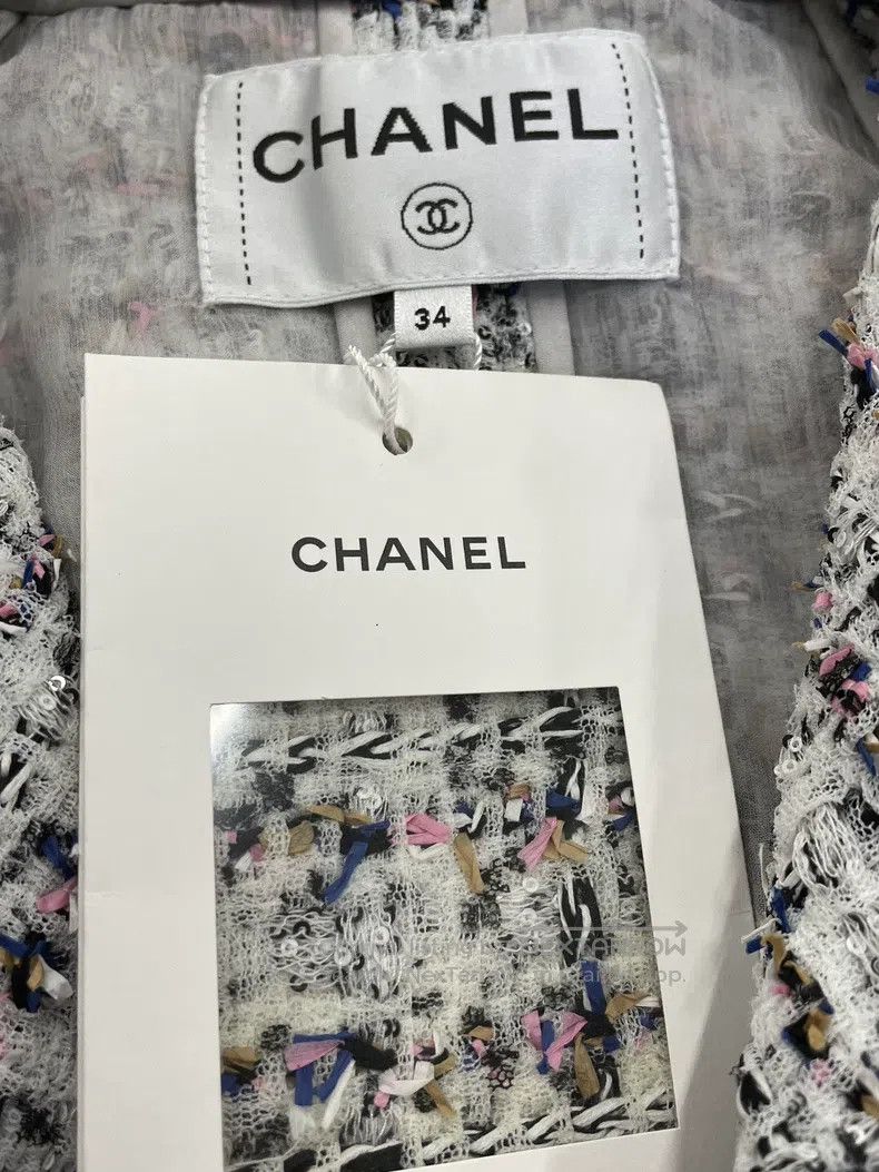 Chanel Chanel Greek series lace-with tweed jacket Size XXS / US 00 / IT 34 - 4 Thumbnail