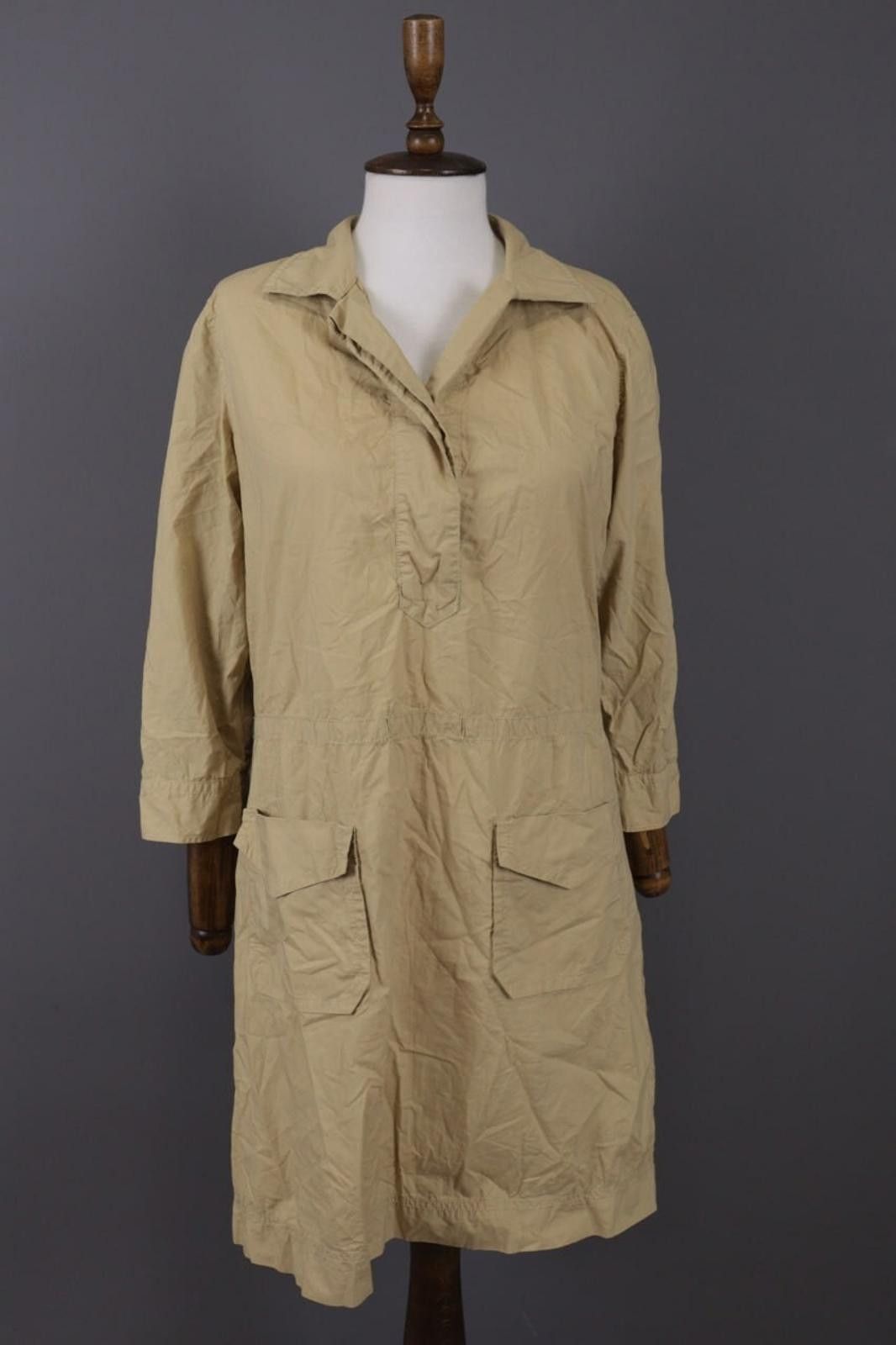 J.Crew J. Crew Brown Big Pockets Blouson Midi Dress Size S Size S / US 4 / IT 40 - 1 Thumbnail