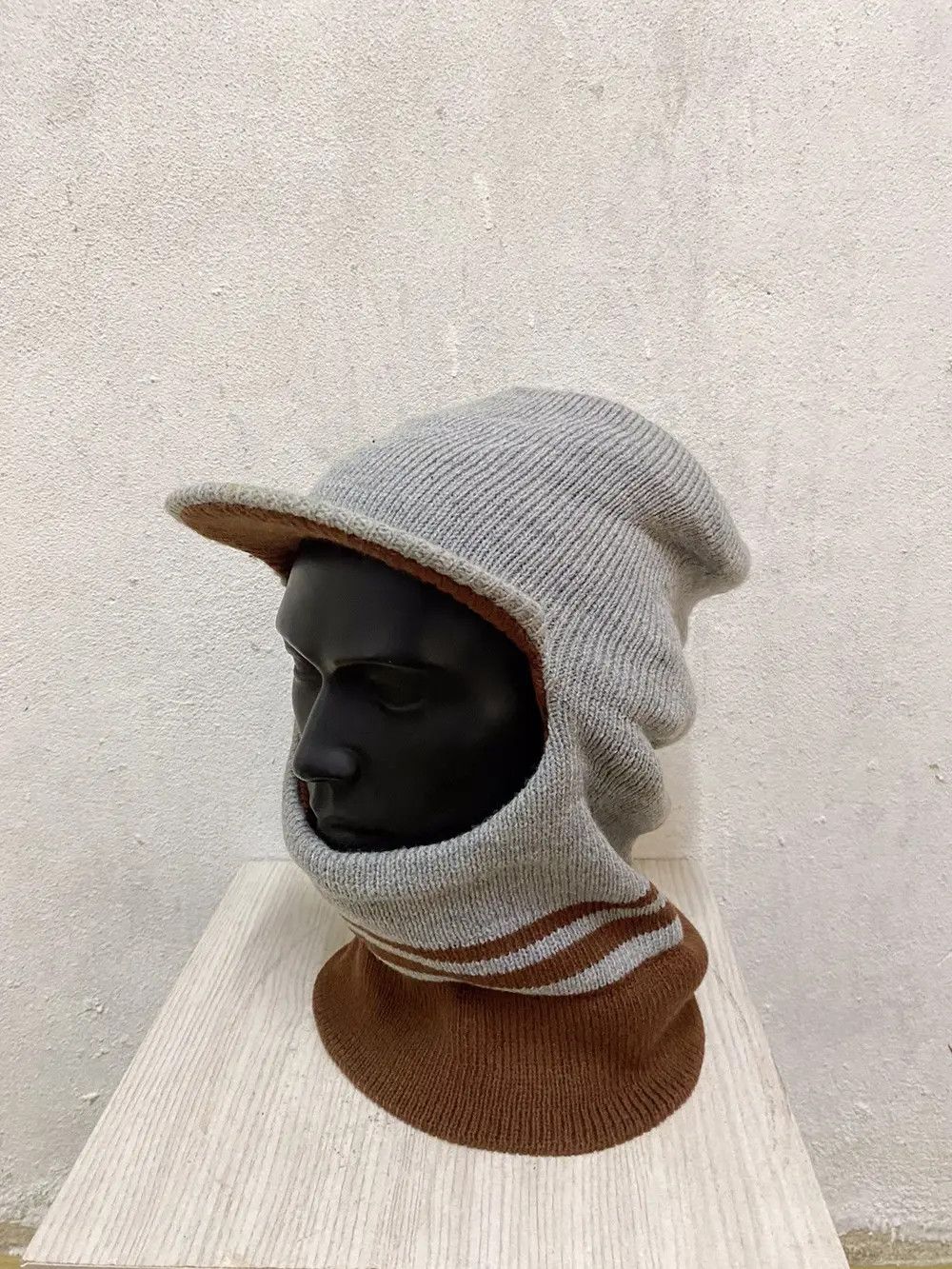 Vintage Japanese Brand Balaclava Beanie Hat Size ONE SIZE - 3 Thumbnail