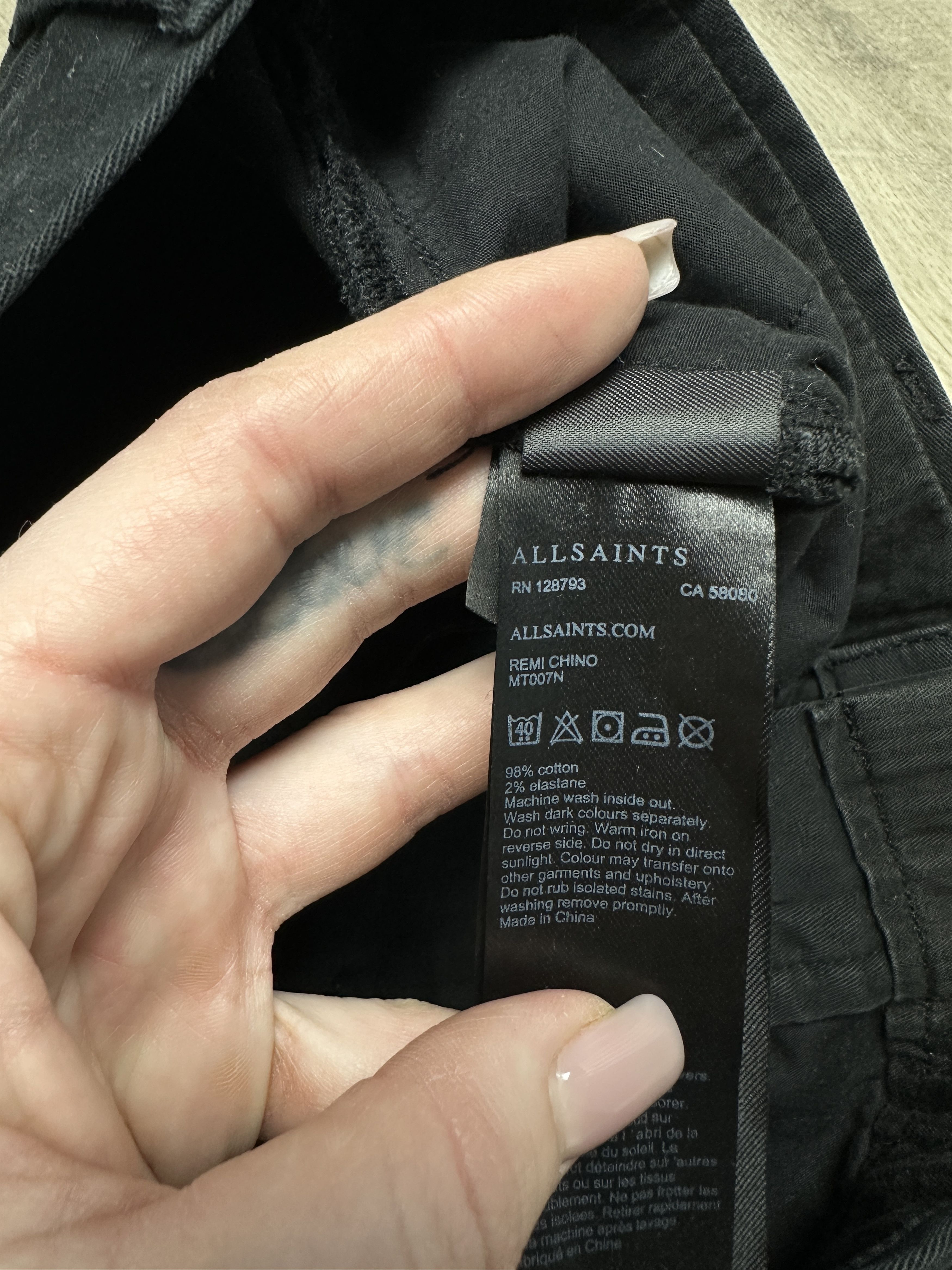 Allsaints Allsaints Mens Remi Chino Pants Size US 33 - 4 Thumbnail