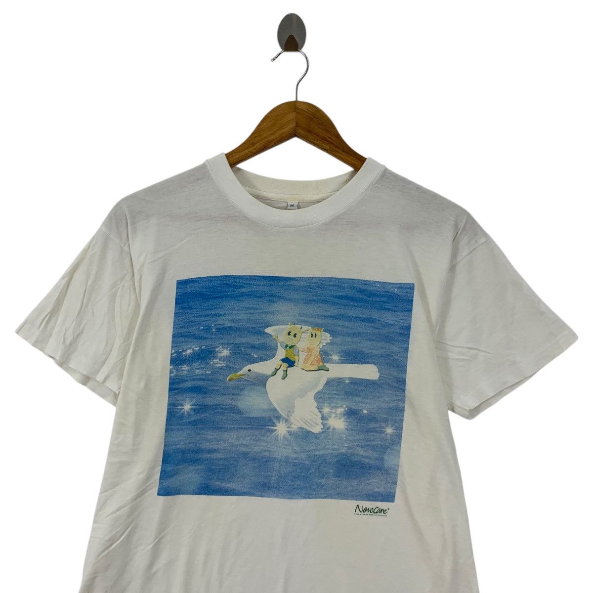Vintage Vintage 90’ NOVO NORDISK HEALTHCARE Cartoon Tee Shirt Top Size M / US 6-8 / IT 42-44 - 2 Thumbnail