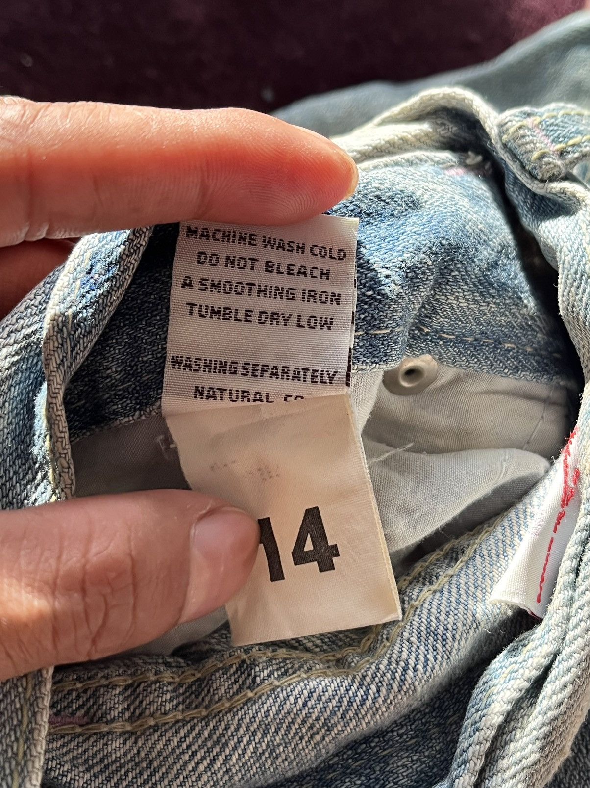 Japanese Brand IfSixWasNine Distressed flare Denim Style Slinky Size US 30 / EU 46 - 8 Thumbnail