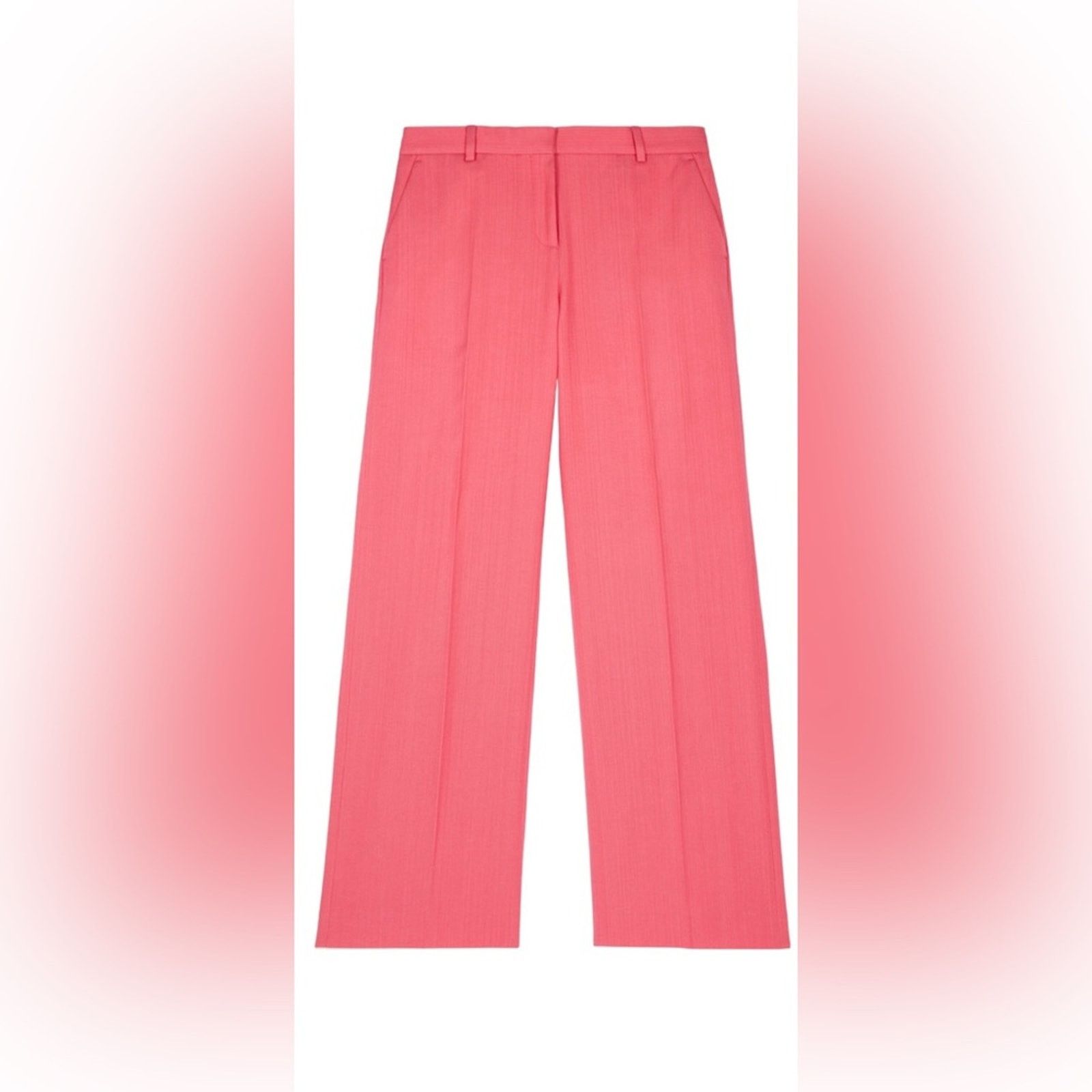The Kooples NWT The Kooples $345 Women's Pink Wide-Leg Pants Size 26 Size 26" / US 2 / IT 38 - 4 Thumbnail